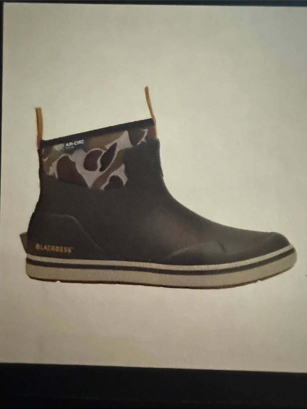 LaCrosse Black Rain Chelsea Boot with Camo Collar Size 13 Mens